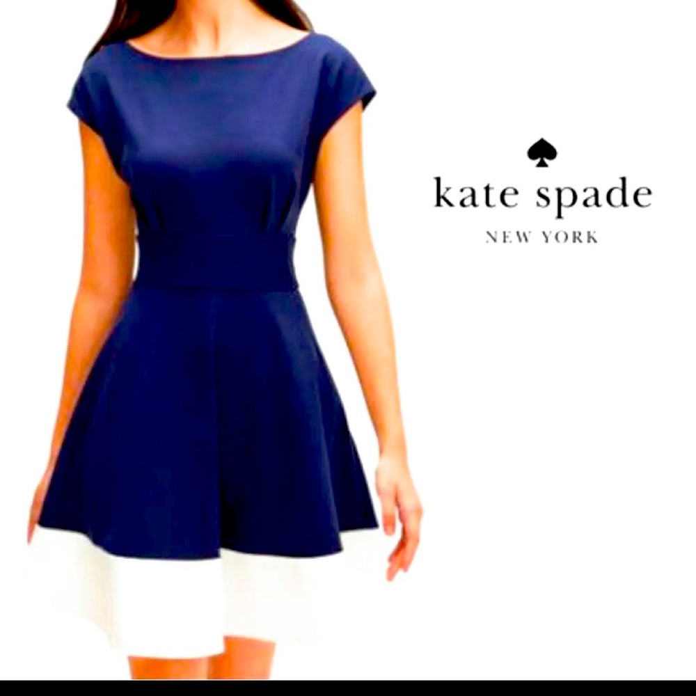 Kate Spade Navy Color Block Dress